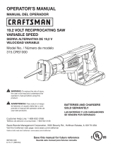 Craftsman 19.2-volt Manual de usuario