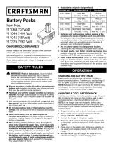 Craftsman 19.2 volt Replacement Battery Pack El manual del propietario