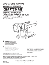 Sears CRAFTSMAN 315.CLED1000 Manual de usuario