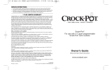 Crock-Pot SMART-POT 4-7 QUART PROGRAMMABLE SMART-POT SLOW COOKERS Manual de usuario