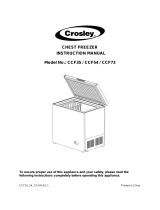 Crosley CCF54 Manual de usuario