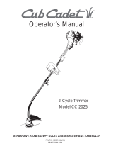 Cub Cadet CC 2025 Manual de usuario