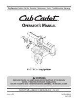 Cub Cadet HP LS 27 CC Manual de usuario