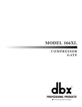 dbx Pro dbx professional air compressor 166xl Manual de usuario