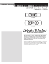 Definitive Technology CS-8000HD Serie Manual de usuario