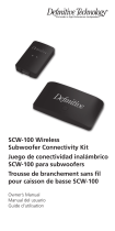 Definitive Technology SCW-100 Manual de usuario