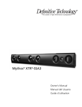 Definitive Technology Mythos XTR-SSA3 Manual de usuario