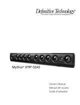 Definitive Technology MYTHOS XTR-SSA5 Manual de usuario