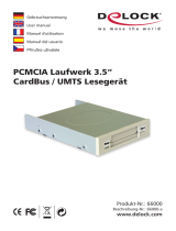 DeLOCK Delock PCMCIA Laufwerk 3.5" CardBus / umts Lesegerat Manual de usuario