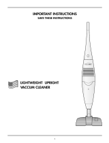 DeLonghi Upright Vacuum Cleaner Manual de usuario