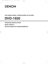 Denon DVD-1920 Manual de usuario