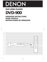 Denon DVD-900 Manual de usuario