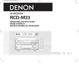 Denon RCDM33 Manual de usuario
