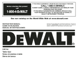 DeWalt DW744 Manual de usuario