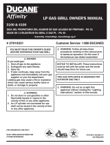 Ducane Duacne Affinity LP Gass Grill 3100 Manual de usuario
