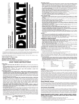 DeWalt DW281 Manual de usuario