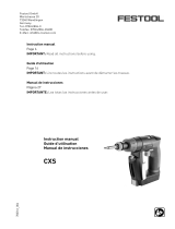 Festool Cordless Drill 564274 Manual de usuario