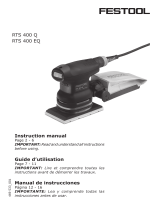 Festool Orbital Sander RTS 400 EQ Manual de usuario