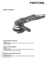 Festool ras 115 04e set Manual de usuario