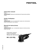 Festool RO 125 FEQ Manual de usuario