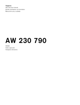 Gaggenau Extractor hood AW 230 790 Manual de usuario