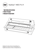 GBC HeatSeal H800 Pro-R Manual de usuario