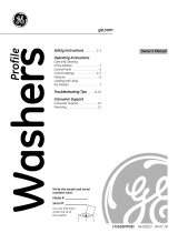 GE Profile Washer El manual del propietario