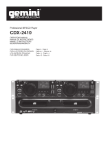 Gemini Industries CDX-2410 Manual de usuario