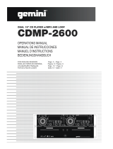 Gemini Industries CDMP-2600 Manual de usuario