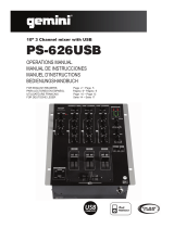 Gemini PS-626 USB Manual de usuario