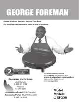 George Foreman GFQ001 Manual de usuario