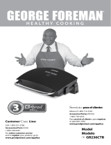 George Foreman GR236CTB El manual del propietario