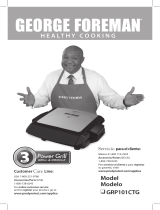 George Foreman Power Grill GRP101CTG Guía del usuario