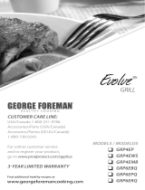 George Foreman Evolve GRP4EMB Manual de usuario