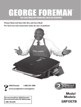 George Foreman G-broil GRP72CTB Manual de usuario
