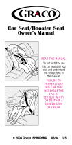 Graco Car Seat/Booster Manual de usuario