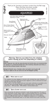 Groupe SEB USA - T-FAL FV5170 AQUASPEED RANGE Manual de usuario