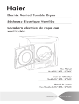 Haier HLP140E - 2.6 cu. Ft. Portable Vented Electric Dryer Manual de usuario