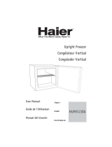Haier HUM013EA - 1.3 cu. Ft. Capacity Upright Freezer Manual de usuario