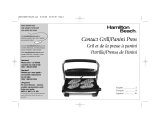 Hamilton Beach 25324 - Nonstick Indoor Searing Grill Manual de usuario