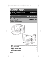 Hamilton Beach 31199XR - Countertop Oven With Convection Manual de usuario
