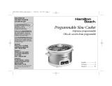 Hamilton Beach 33147 - Programmable 4.5 Qt. Slow Cooker Manual de usuario