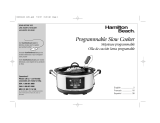 Hamilton Beach 33967 - 6 Qt Programmable Stainless Slow Cooker Manual de usuario