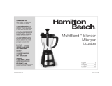 Hamilton Beach MultiBlend 58158 Manual de usuario