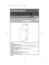 Hamilton Beach Big Mouth 70590CR Manual de usuario