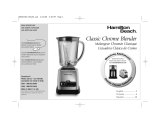 Hamilton Beach Classic Chrome Blender Manual de usuario