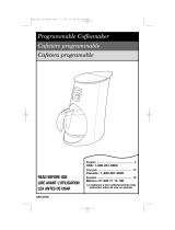 Hamilton Beach Programmable Coffeemaker Manual de usuario