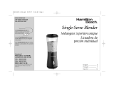 Hamilton Beach Single-Serve Blender Manual de usuario