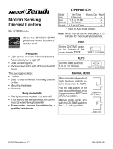 Heath Zenith SL-4192-BK - Heath - Six-Sided Die-Cast Aluminum Lantern Manual de usuario
