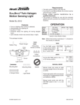Heath Zenith SL-5512-WH-C - Heath - Twin 150 Watt Halogen Motion Sensing Security Light Manual de usuario